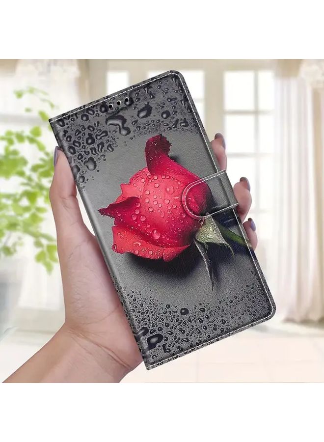 Galaxy A36 Mixed Color 2 Flip Wallet Phone Case with Card Slot and Stand - Image 5